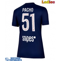 Paris Saint-Germain Willian Pacho #51 Replica Home Shirt Ladies 2025-26 Short Sleeve